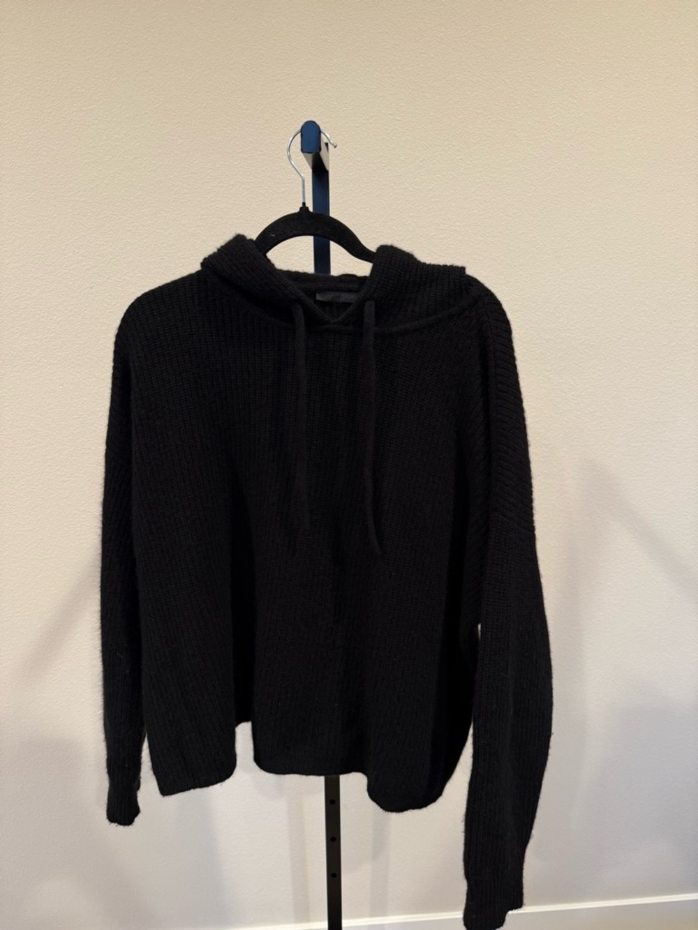 Jenni Kayne Cashmere Fisherman Hoodie black size M‎ - Picture 2 of 7